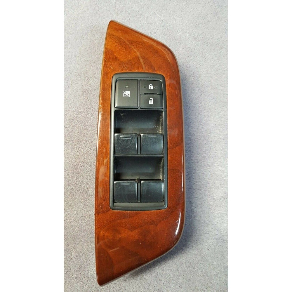 2010 Lexus H250h OEM Driver Side Master Power Window Lock Switch Wood 515940
